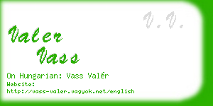 valer vass business card